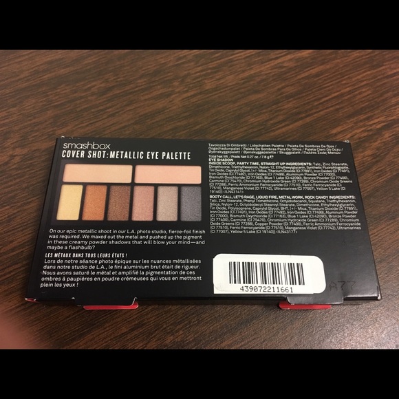 NIB Smashbox Cover Shot Eye Palette - Metallic - Picture 2 of 6